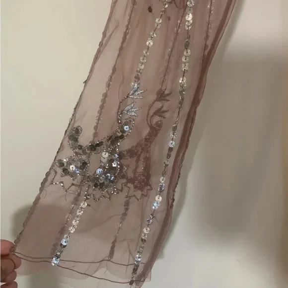 Free People sheer sequin Starlight Maxi Dress - Picture 3 of 11